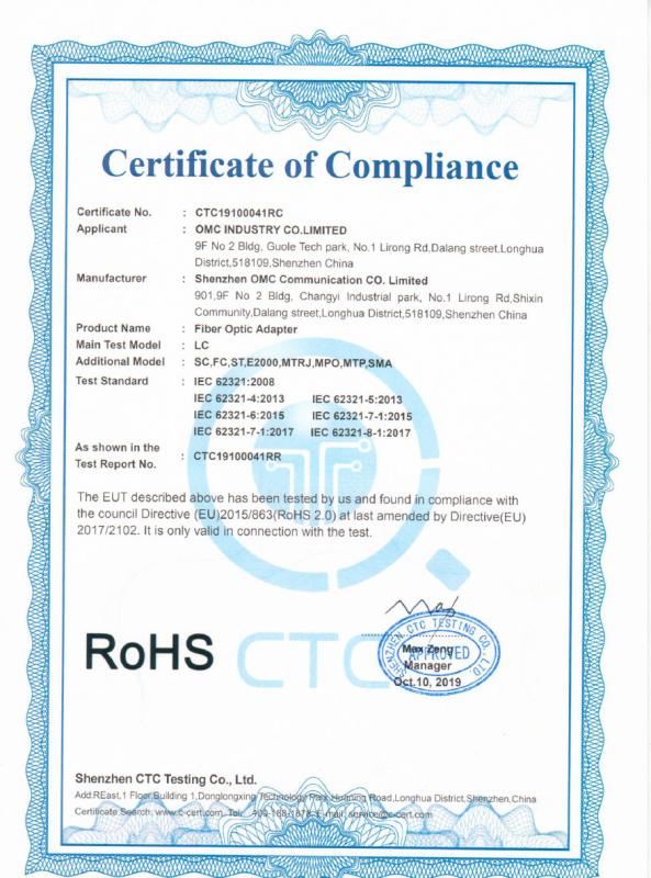 ROHS - OMC Industry Co.Limited
