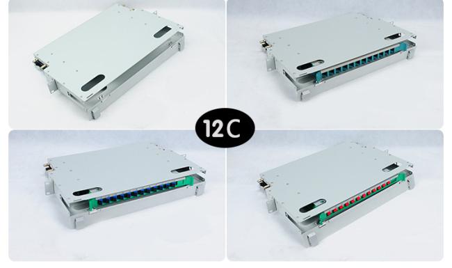 12F 1U 19' Rack mount 12 fiber ODF Patch Panel