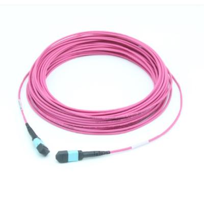 China 12F MTP Fiber Optic Patch Cord 50/125 OM4 Male - Male Type B Elite Loss Durable return loss ≥35dB for sale