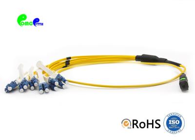 China Single Mode Harnesss Breakout Patch Cable 12F MTP Female To 6 LC UPC Duplex LSZH OS2 9 / 125 Trunk Cable Jumper for sale