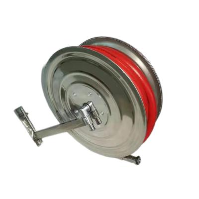 China 25 Meter Water Fire Fighting Hose Reel Fire Suppression System With Cabinet for sale