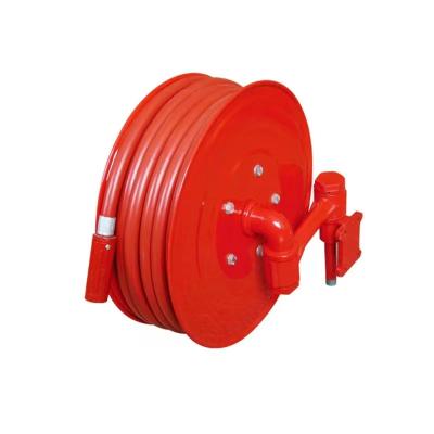 China 1 1/2 Fire Hose Reel Swing Type Fire Safety Equipment With Nozzle for sale