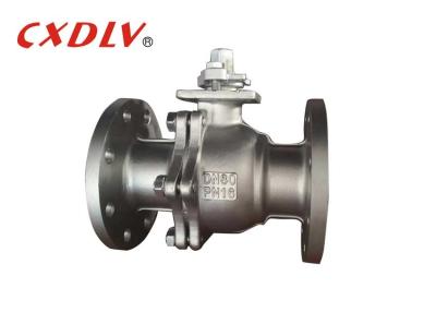 China 2Way Stainless Steel Ball Valve DN80 Flange Connection Floating Ball for sale