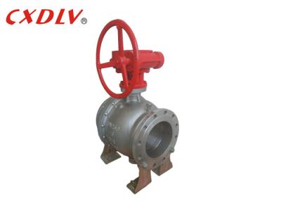 China Carbon Steel Trunnion Mounted Ball Valve Natural Oil Gas Firesafe With Flange Ends for sale