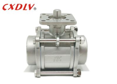 China Stainless Steel SS316 Female Threaded Ball Valve with High Platform for Actuators for sale