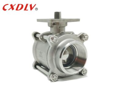 China NPT Full Port 2 Threaded Ball Valve High Temperature Direct Mouting Valve for sale