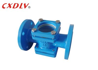 China PN16 Flow Industrial Sight Glass Casting Steel WCB DN50  Blue Customize Color for sale