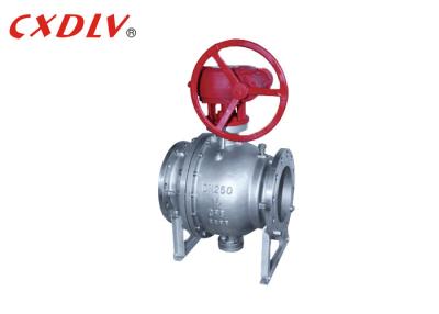 China Stainless Steel Trunnion Ball Valve Full Bore 2pc Ball Valve Gas Pipeline for sale