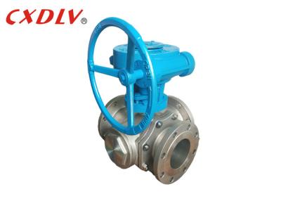 China 2 conexão de aço inoxidável da flange da válvula de bola CF8M da maneira DN65 com a almofada ISO5211 à venda