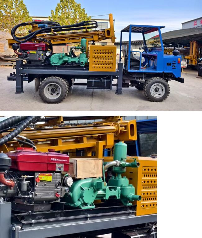 ST200 Four-wheel Drive Water Well Drilling Rig front view