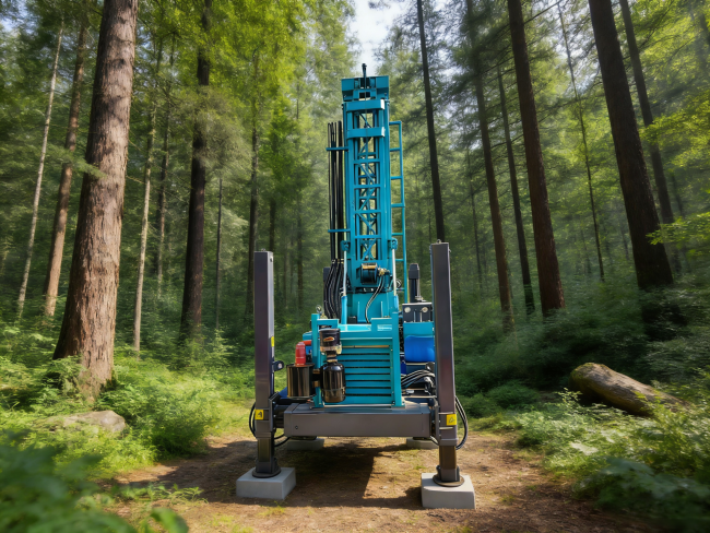 73KW Drilling Rig side profile with detailed component view