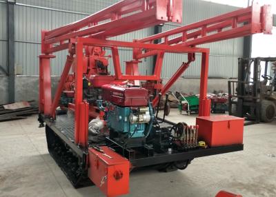 China High Efficiency Hydraulic Crawler Drilling Rig / 100m Depth Small Water Well Drilling Rig for sale