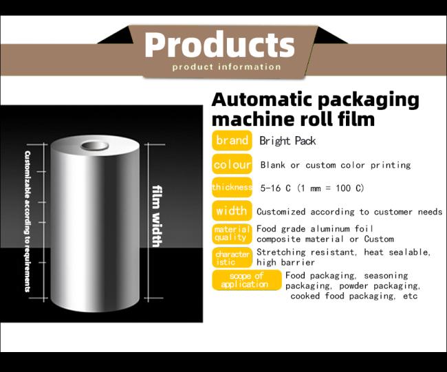 Close-up of packaging film layers