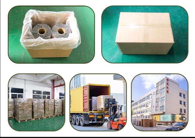 Finished products packaged with paper roll film