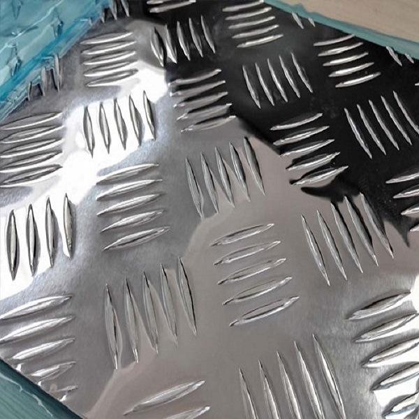 Aluminium Checkered Plate Five-Bar Tread Embossed Sheet Diamond Aluminum Tool Box Stairs Floor Plate Sheet