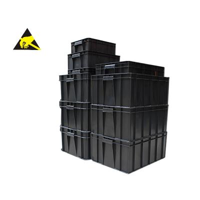 China ESD Hanging Bins Anti-Static Conductive Tray Smd Workspace Storage Solution Plastic Bin Small Component Box for sale