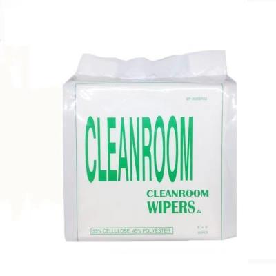 China White Laser Cleanroom Polyester Wiper For Screen Maxclean Microfiber for sale