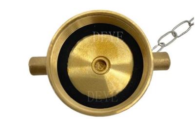 China Thread BSP BSPT NPT DIN259/2999 Fire Safe Female Coupling Cap With Chain for sale