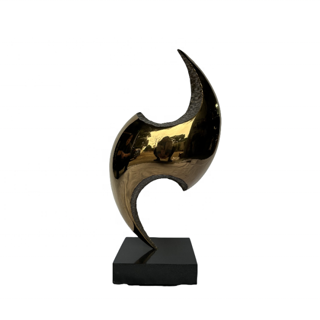 Hot products Chinese factory stainless steel design indoor sculpture for home