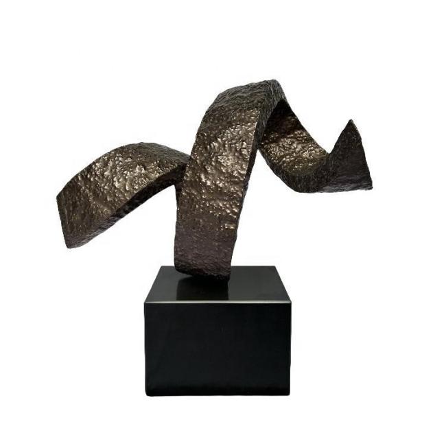 Indoor Modern Design Bronze Stainless Steel Metal Sculpture for Hotel
