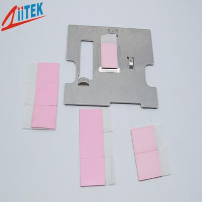 China Application In Electronic parts high thermal conductivity 3w Thermal conductive silicone pad 5.5 MHz for sale