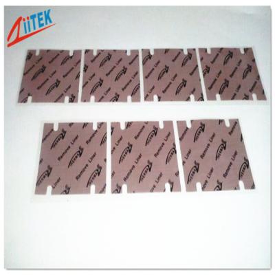 China Garnet silicone Thermal gap filler Heatsink Thermal Pad  6.0 W/MK for sale