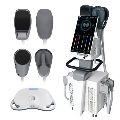 China EMSlim RF Machine EMS Muscle Stimulator HIEMT Body Slimming Device 4 Handles for sale