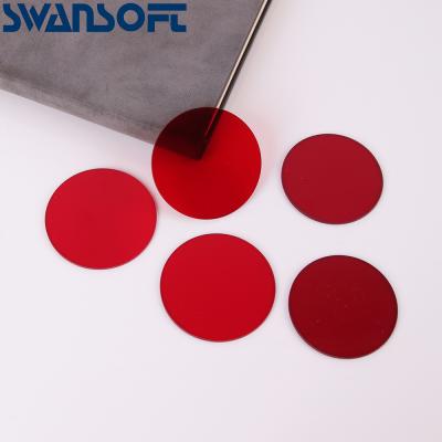 China 3mm thickness optical hoya R-62 HB610 RG610 red filters glass 610nm Longpass Filter Red Optical Glass HB610 RG610 for sale