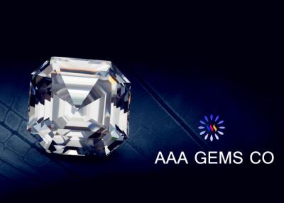 China OEM Colorless Asscher Cut Moissanite 10mm Hardness 9.2 To 9.5 for sale