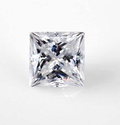 Chine Princesse Square Super Brilliant Loose Moissanite lapide des diamants Moissanite de 8MM à vendre