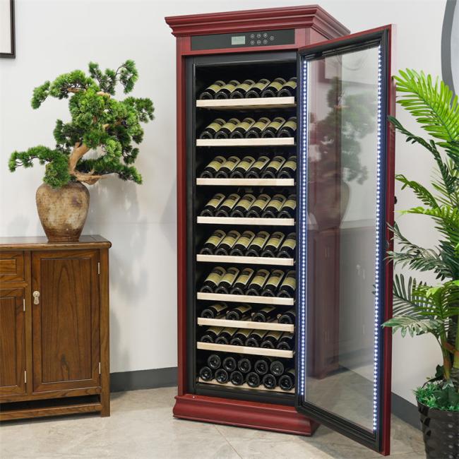Large Kitchen Fridge Furniture Red Wine Cooler Cabinet With Door Lock Large Kitchen Fridge Furniture Red Wine Cooler Cabinet With Door Lock
