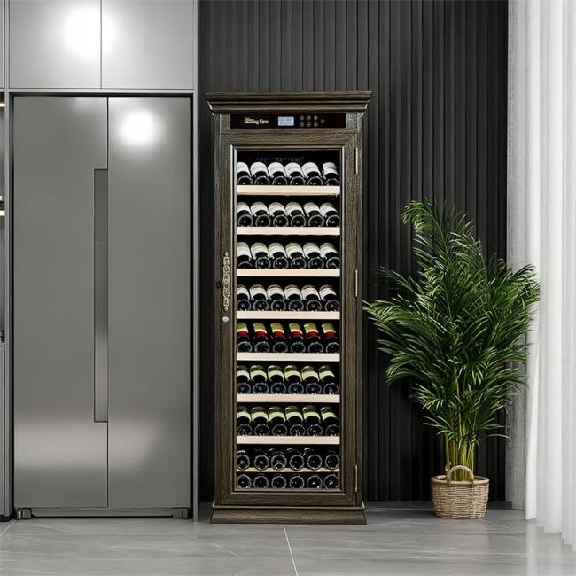 Brown Wood Frame Bar Drinks Cabinet Kitchen Wine Cooler With Locker Brown Wood Frame Bar Drinks Cabinet Kitchen Wine Cooler With Locker