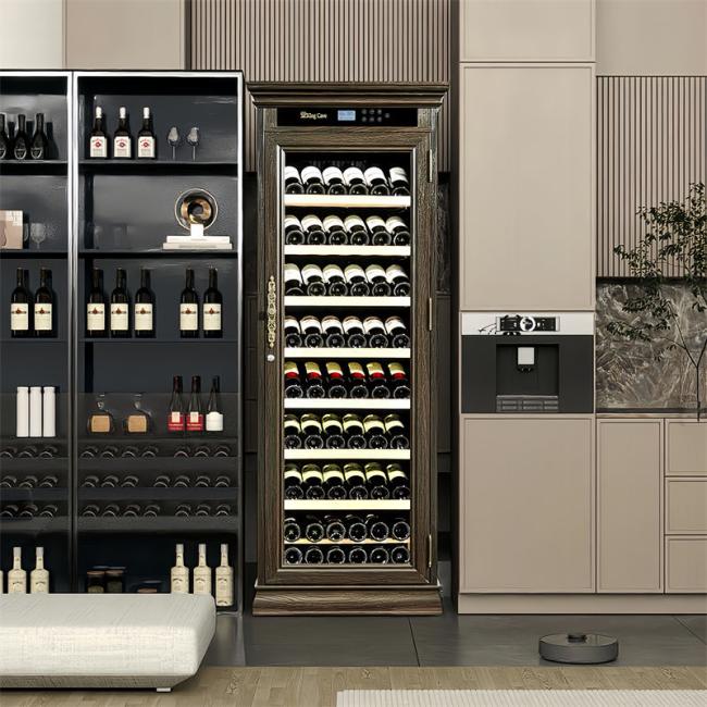 Brown Wood Frame Bar Drinks Cabinet Kitchen Wine Cooler With Locker Brown Wood Frame Bar Drinks Cabinet Kitchen Wine Cooler With Locker