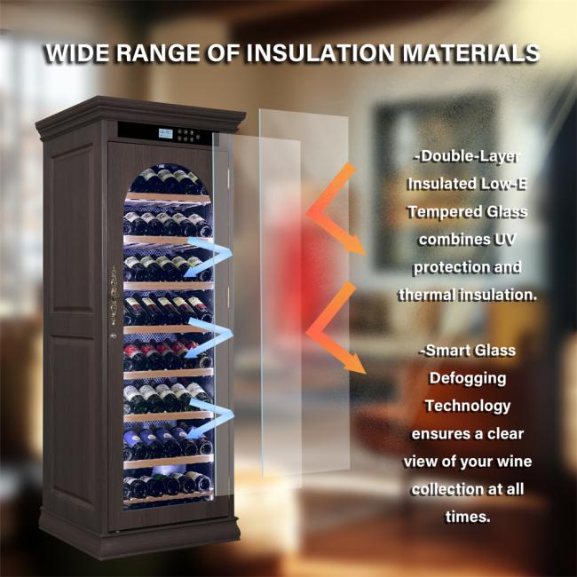 Wine cooler in a dining room setting