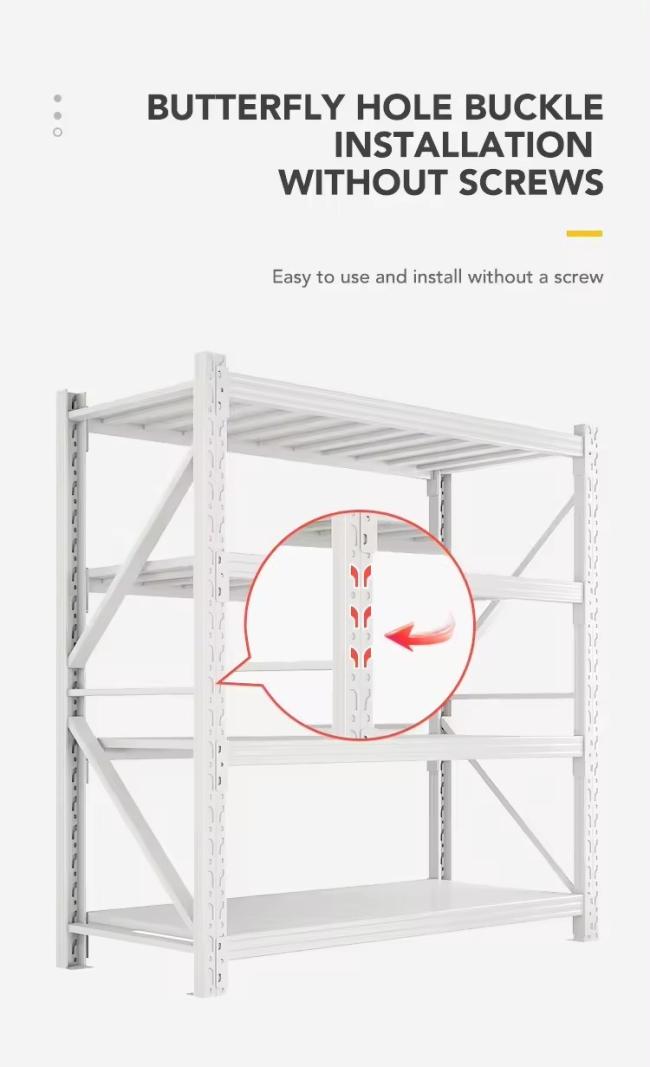 Certificated Light Middle Duty Warehousetorage Industrial Shelves