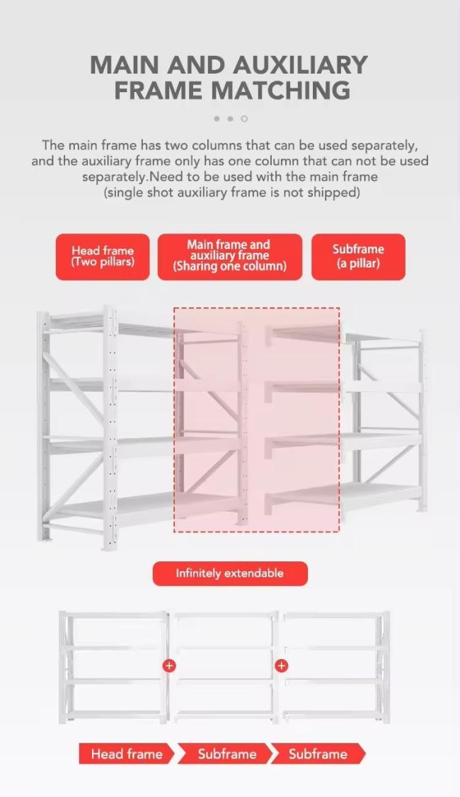 Certificated Light Middle Duty Warehousetorage Industrial Shelves