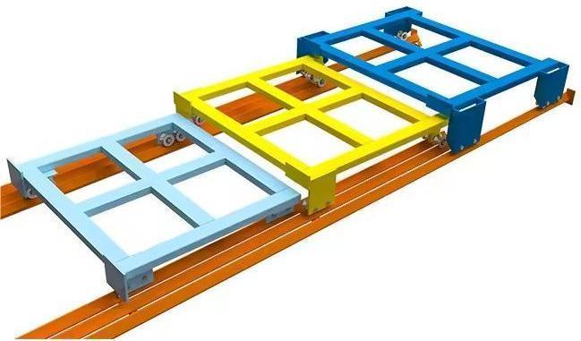 Factory Customized Shelf Push Back Rack Storage Racks with Nested Carts and Slope