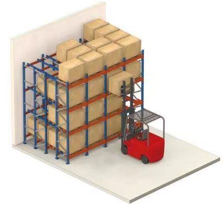 Customized High Quality Heavy Duty Push Back Racking System for Warehouse