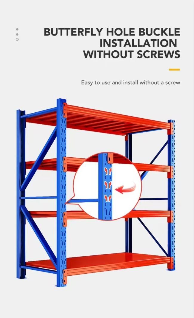 Multi-Function 1200*400*2000 Medium Warehouse Shelves Display Racks