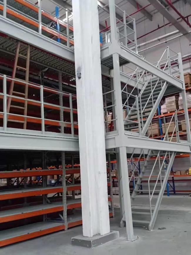Multi Level Mezzanine Racking System Stable Steel Stage Platform for High Warehouse