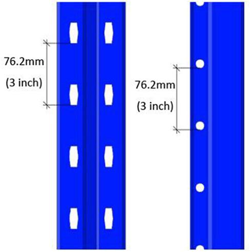 76.2mm Pitch Upright Column