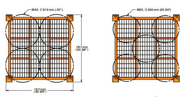 Customized Foldable Steel Stacking Tyre Racks for Truck Tires Lorry Tyres