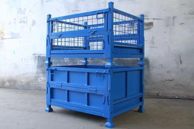 Stackable Foldable 0.5-1.5t Pallet Container Stillage Storage Rack Box