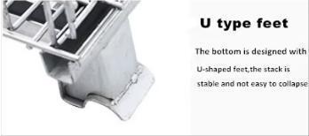 1200*1000*890 Large Folding Storage Cage Corrosion-Resistant Mobile Turnover Cage 1300kg for Warehouse