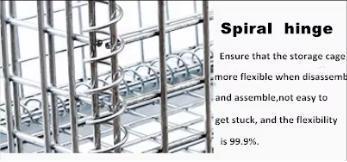 800*600*640 100-1000kg Capacity Metal Storage Cage Wire Mesh Cages for Warehouse Turnover