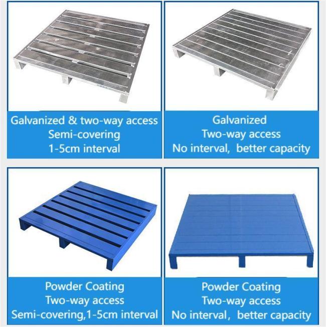 Customizable Good Quality Warehouse & Logistics Transport Steel Full Panel Pallets for Storage