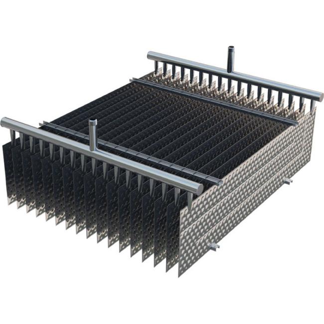 Corrosion resistant dimple plate stainless steel heat exchanger