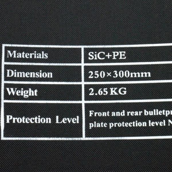 Quality NIJ4 Military Alumina Bulletproof Steel Plate Armor for sale