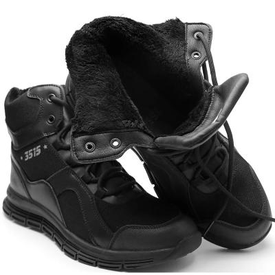 China Factory sale autumn and winter fleece cold-proof warm high-top shoes outdoor  tactical boots for men for sale