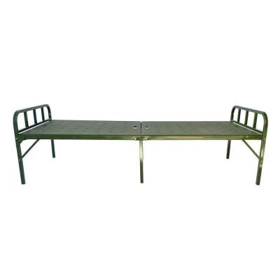 Chine Field Steel Plastic Bed Camp Army Bed Portable Folding Bed Military Green Outdoor Training Bed à vendre